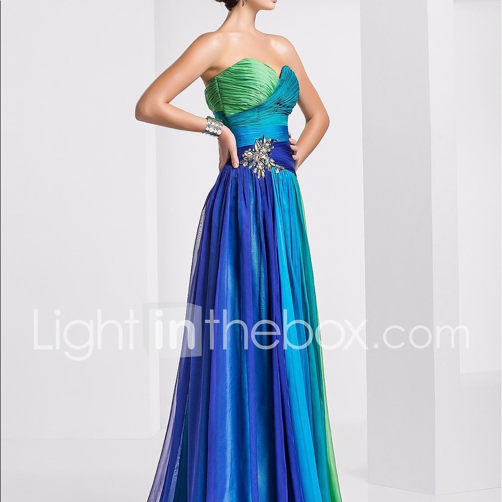 Lightinthebox A line strapless sweetheart Sz 6